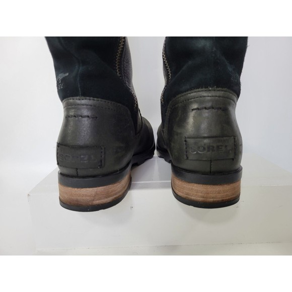 Sorel Women’s Black Leather Emelie 15" Tall Riding Boots NL3311-010 Size 8.5 - Picture 6 of 16